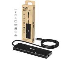 Club 3D CLUB3D 12-in-1 USB-C® to Triple HDMI™ Hub DP2.1 PD3.0 100W 1m/3.28ft, Wired, USB 3.2 Gen 1 (3.1 Gen 1) Type-C, 100 W, 3.5 mm, 1000 Mbit/s, Juodas