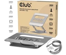 Club 3D Club3D Podstawka pod laptopa su HUB-em USB-C 100W 360° 4K60Hz