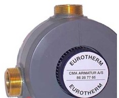 Cma Armatur CMA Eurotherm termostatas 3/4 - Maišymo vožtuvas - dangtelis: 5-56 l/min. - su atbuliniais vožtuvais