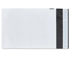 Coex Forsgalinė plėvė, 75 µm, 1000 x 1230 mm, perdirbtas LDPE, juoda/balta nuolatinė lipni angų uždarymo sistema, kar
