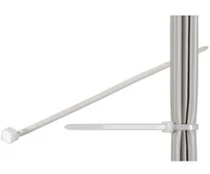Tvirtinimo dirželis Elematic, 4,5 x 290 mm, baltas