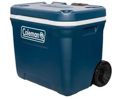 Coleman 50QT Xtreme™ aušintuvas su ratukais, mėlynas, plastikas, poliuretanas (PU), juodas, 47 l, 113 kg