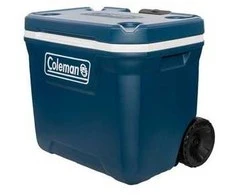 Coleman 50QT Xtreme™ aušintuvas su ratukais, mėlynas, plastikas, poliuretanas (PU), juodas, 47 l, 113 kg