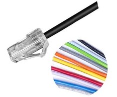 COMMSCOPE 6 kategorijos U/UTP jungiamasis kabelis, Mino6 plonas, 3,84 m skersmens, 6 m ilgio, balta spalva su LSZH apvalkalu