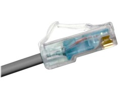 COMMSCOPE 6A kategorijos U/UTP jungiamasis kabelis, Mino6A plonas, 4,95 mm skersmens, 1,5 m ilgio, tamsiai pilkas, su LSZH apvalkalu.