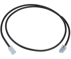 COMMSCOPE 6A kategorijos U/UTP jungiamasis kabelis, Mino6A plonas, 4,95 mm skersmens, 1,5 m ilgio, geltonos spalvos, su LSZH apvalkalu.