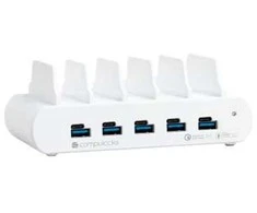 Compulocks 5 prievadų USB įkrovimo stotelė su JK kištuku