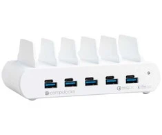 Compulocks 5 prievadų USB įkrovimo stotelė su ES kištuku