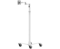 Laikiklis Maclocks Compulocks Rise Freedom Extended - VESA Articulating Arm Rolling Cart - Baltas