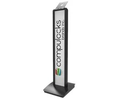 Compulocks turėtojas Maclocks Brendable VESA Mount Brand Me Security Floor Stand - Tiltable display Grindų stovas - Juodas