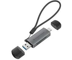 Skaitytuvas Conceptronic CONCEPTRONIC kortelių skaitytuvas USB-C/USB-A -> Micro SD/TF sw