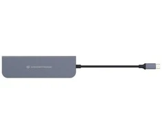 Digital Data Communications Conceptronic DONN02G, USB 3.2 Gen 1 (3.1 Gen 1) Type-C, HDMI, USB 3.2 Gen 1 (3.1 Gen 1) Type-A, USB 3.2 Gen 1 (3.1 Gen 1) Type-C, MicroSD (TransFlash), Micro SDHC, SD, SDHC, SDXC, 5000 Mbit/s, aliuminis, aliuminis