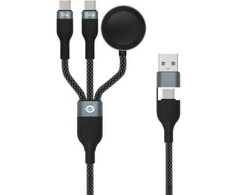 Conceptronic ETTA08B15 kabelis USB USB 2.0 1,5 m USB A 2 x USB C Juodos spalvos