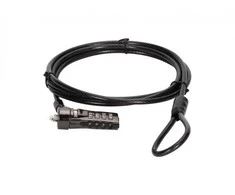 Linka zabezpieczająca Conceptronic CONCEPTRONIC NBT nešiojamasis kompiuteris Zahlenschloss Standard 1,8m sw