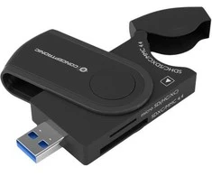 Skaitytuvas Conceptronic CONCEPTRONIC kortelių skaitytuvas USB3.0 2xSD,2xMicroSD sw