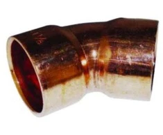 Conex K65 alkūninis vamzdis 45, 3/8'' - lituojamas, 130 barų, įvorė/įvorė