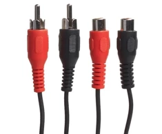 Connectech Beslagmbler Connectech Phono prailginimo kabelis. 5 m. Juodas