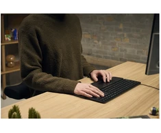 Klaviatūra Contour Dizainas CDKBBALPN21500, Viso dydžio (100 %), Laidinė, USB, Žirklinis klavišų jungiklis, QWERTY, Juoda