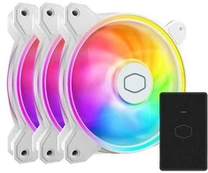 Cooler Master MasterFan MF120 Halo² baltas 3in1, Ventiliatorius, 12 cm, 0 aps./min., 2050 aps./min., Baltas