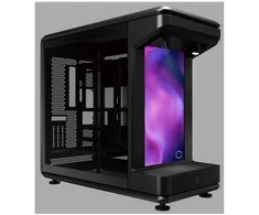 Cooler Master MasterFrame 360 Stage LCD , Tower-case - juodas, Tempered Glass x 2