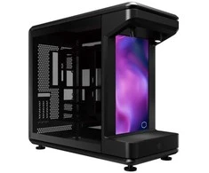 Cooler Master MasterFrame 360 Stage LCD , Tower-case - juodas, Tempered Glass x 2