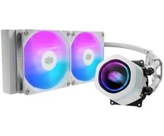 Cooler Master MasterLiquid Core Nex, Liquid cooling kit, 12 cm, 650 RPM, 1750 RPM, 122.4 m³/h, Baltas