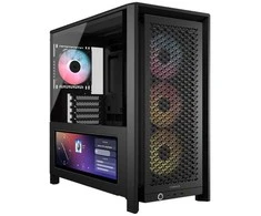 CORSAIR FRAME 4000D LCD RS PC Case, Mid Tower, ATX, ARGB, Tempered Glass – Juodas