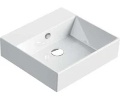 Cosani CATALANO PREMIUM50 kriauklė - 50X47 su maišytuvo anga, perpildymo anga, tvirtinimas varžtais, CATAGLAZE