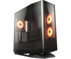 COUGAR Midi Tower korpusas, FV270 ARGB, juodas, Midi Tower, PC, juodas, ATX, CEB, EATX, micro ATX, Mini-ITX, metalas, plastikas, grūdintas stiklas, žaidimams