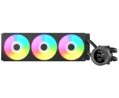 COUGAR Poseidon Vistek 360 CPU vandeninis aušinimas, ARGB, juodas, viskas viename skysčio aušintuvas, 12 cm, 700 RPM, 2500 RPM, juodas