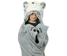 Cozy Noxxiez Blanket Husky -pehmopeitto, harmaa