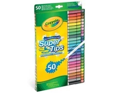 Crayola, Inc. Crayola Supertips nuplaunami žymekliai, 50 vnt.