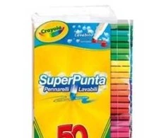 Crayola, Inc. Crayola Supertips nuplaunami žymekliai, 50 vnt.