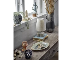 CREATIVE COLLECTION Malina gėlių vazono užvalkalas, mėlynas, akmens masės dirbiniai
