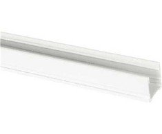 Solar Plus Aliuminio profilis Art High 2m, baltai lakuotas aukštas U formos profilis apšvietimui viduje ir lauke, maksimalus vėsinimo efektas 23 W/m PROFESSIONAL