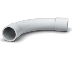 Solar Plus 90 laipsnių kampu lenktas PVC plastikinis vamzdis 16 mm (5/8) pilkas