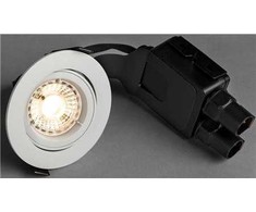 Solar Plus „Comfort Quick“ lauko LED įleidžiamas šviestuvas GU10, baltas, 3000K, 470 lm, 5,8 W, 36° sklaidos kampas, 30° pakreipimas. Skylės dydis Ø85 mm. IP23, PROFESIONALUS.