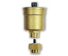Solar Plus Csslr plus automatinis oro išleidimo anga 3/8"MVR Minivent su automatiniu uždarymo įtaisu. Žalvaris, atlaiko iki 30 % glikolio.