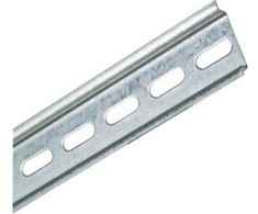 Solar Plus DIN bėgelis, 7,5 mm aukščio, 6,3 x 18 mm skylė, galvanizuotas, 2000 mm ilgio