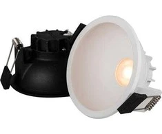 Solar Plus „Globe G2“ įleidžiamas šviestuvas, baltas, 3000 K, 680 lm, Ra>90, 36° šviesos sklaidos kampas, 8 W, IP44. Fazės reguliavimo valdiklis kabeliui/lanksčiam vamzdeliui, PROFESSIONAL.