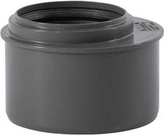 Gebr Ostendorf Kunststoffe HT Safe 110/75 mm trumpas redukcinis elementas. Greitesnis ir paprastesnis montavimas su naujais patentuotais sandarinimo žiedais, sudarytais iš 3 lūpų.