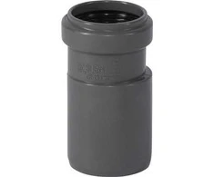 Gebr Ostendorf Kunststoffe HT Safe 40/32 mm redukcija. Greitesnis ir paprastesnis montavimas su naujais patentuotais sandarinimo žiedais, sudarytais iš 3 lūpų.