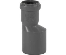 Gebr Ostendorf Kunststoffe HT Safe 50/32 mm redukcija. Greitesnis ir paprastesnis montavimas su naujais patentuotais sandarinimo žiedais, sudarytais iš 3 lūpų.