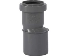 Gebr Ostendorf Kunststoffe HT Safe 50/40 mm redukcija. Greitesnis ir paprastesnis montavimas su naujais patentuotais sandarinimo žiedais, sudarytais iš 3 lūpų.