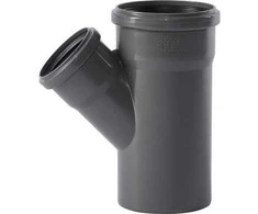 Gebr Ostendorf Kunststoffe HT Safe atšakinis vamzdis 110/75 mm 45 gr. Greitesnis ir paprastesnis montavimas su naujais patentuotais sandarinimo žiedais, sudarytais iš 3 lūpų.