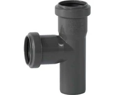 Gebr Ostendorf Kunststoffe HT Safe atšakinis vamzdis 40/40 mm 87 gr. Greitesnis ir paprastesnis montavimas su naujais patentuotais sandarinimo žiedais, sudarytais iš 3 lūpų.