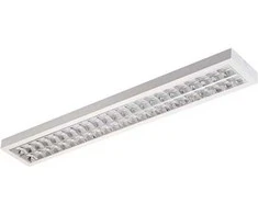 Solar Plus „Innova U LED“ virštinkinis šviestuvas, 4430 lm, 3000 K, dviguba parabolinė optika, opalinis difuzorius. 1230 x 190 mm, PROFESSIONAL.