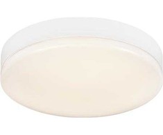 Solar Plus LED lubinis šviestuvas „Moon Basic 320 S“, 3000K/4000K, reguliuojamas DIP jungikliu. 1350–1400 lm, 16 W, IP44, 230 V. Dienos šviesos jutiklis. STANDARTINIS.