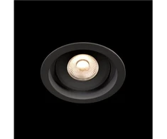 Solar Plus LED žemyn nukreipiamasis šviestuvas „Level Quick ISO“, juodas, 2700K, 480 lm, Ra>90, 3SDCM, 36°, 6W, IP44, fazės pritemdymo funkcija, komplekte.