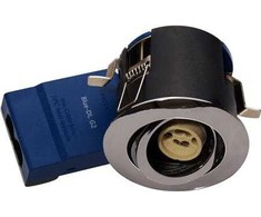 Solar Plus Mėlynas-DL 66 G2 Ø87/H66mm, apvalus, pakreipiamas, tvirtinamas varžtais arba spyruokliniu tvirtinimu, 5 kontaktų jungtis, GU10 (pridedamas), chromuotas STANDARTINIS